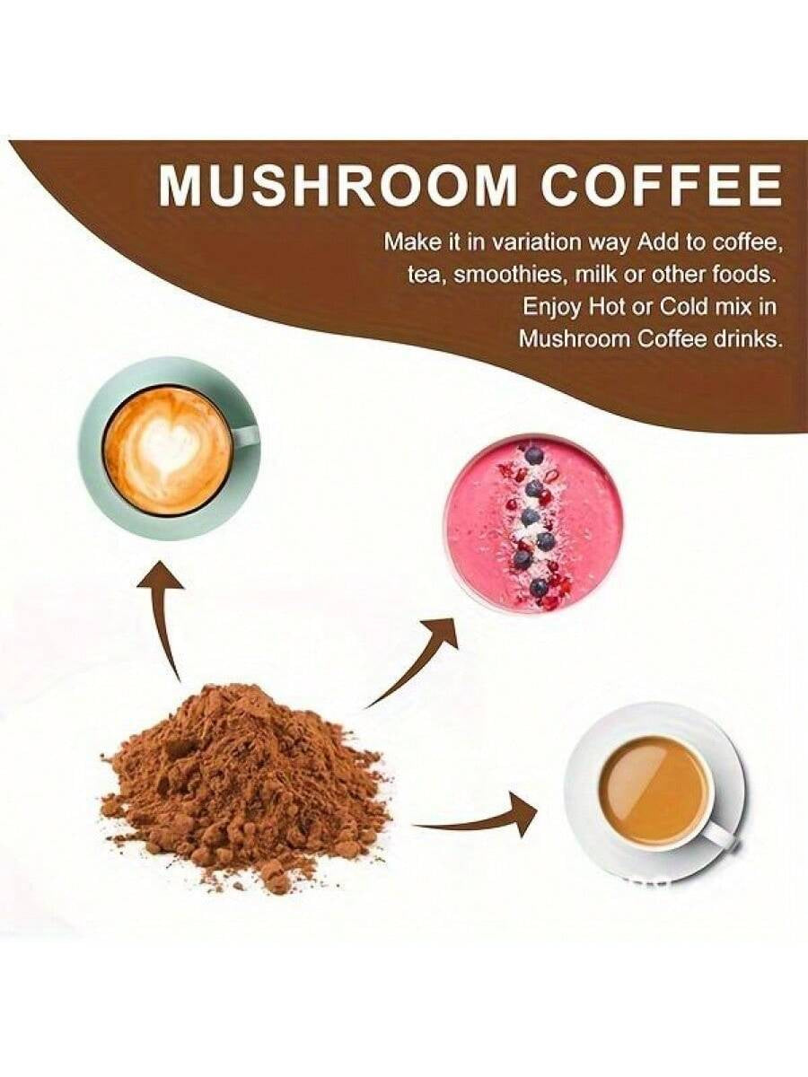 RYZE SUPERFOODS RYZE Mushroom Coffee USDA Organic with 6 Adaptogenic Mushrooms and MCT Oil, USA Grown Instant Coffee, Energy, Focus, Digestion, Immunity, Cordyceps, Lion'S Mane, Turkey Tail, 30 Servings