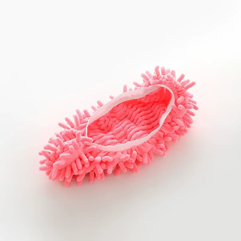 Dust Cleaner Grazing Slippers Chenille Dust Mop Slippers Lazy Shoes Cover Chenille Duster Cloth Bathroom Floor Cleaning Slipper