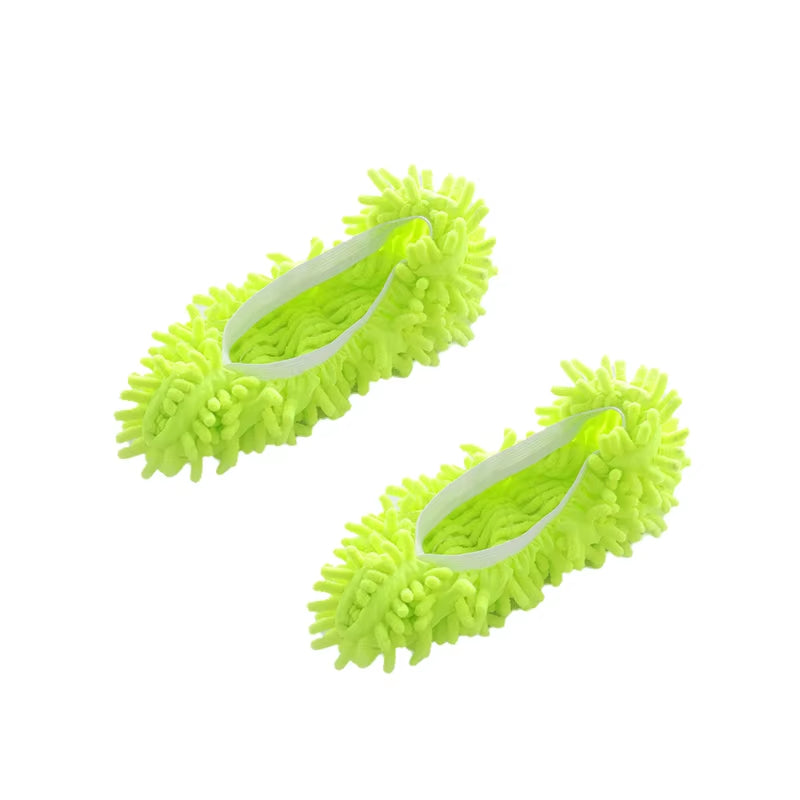 Dust Cleaner Grazing Slippers Chenille Dust Mop Slippers Lazy Shoes Cover Chenille Duster Cloth Bathroom Floor Cleaning Slipper