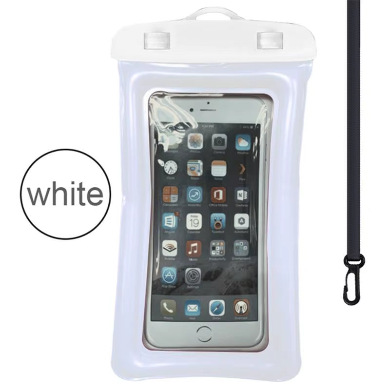 Floating Airbag Waterproof Outdoor Swimming Bag Phone Case for Iphone Samsung Xiaomi Redmi Huawei Phones Bag Protector Cover