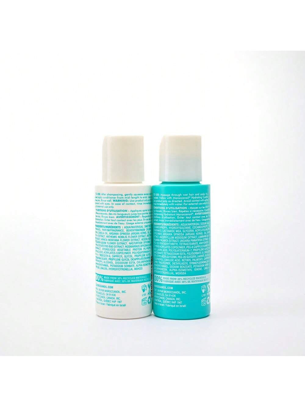 Hydrating Travel Kit (4-Piece Set) - with Shampoo, Conditioner, Treatment Oil & Hand Cream for Dry Hair- Mini Size