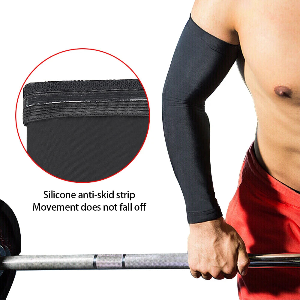 Toprunn Cooling Arm Sleeves for Men Women Outdoor UV Protection Sports Sleeves for Basketball Football Volleyball Cycling