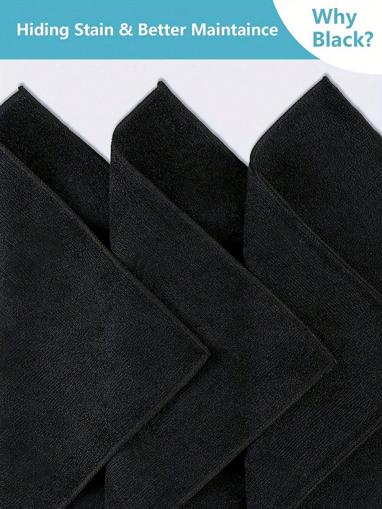1/5/10Pcs Ultra-Fine Fiber Cleaning Cloth Set - Absorbent, Soft & Stain-Removing for Kitchen, Bathroom & Car