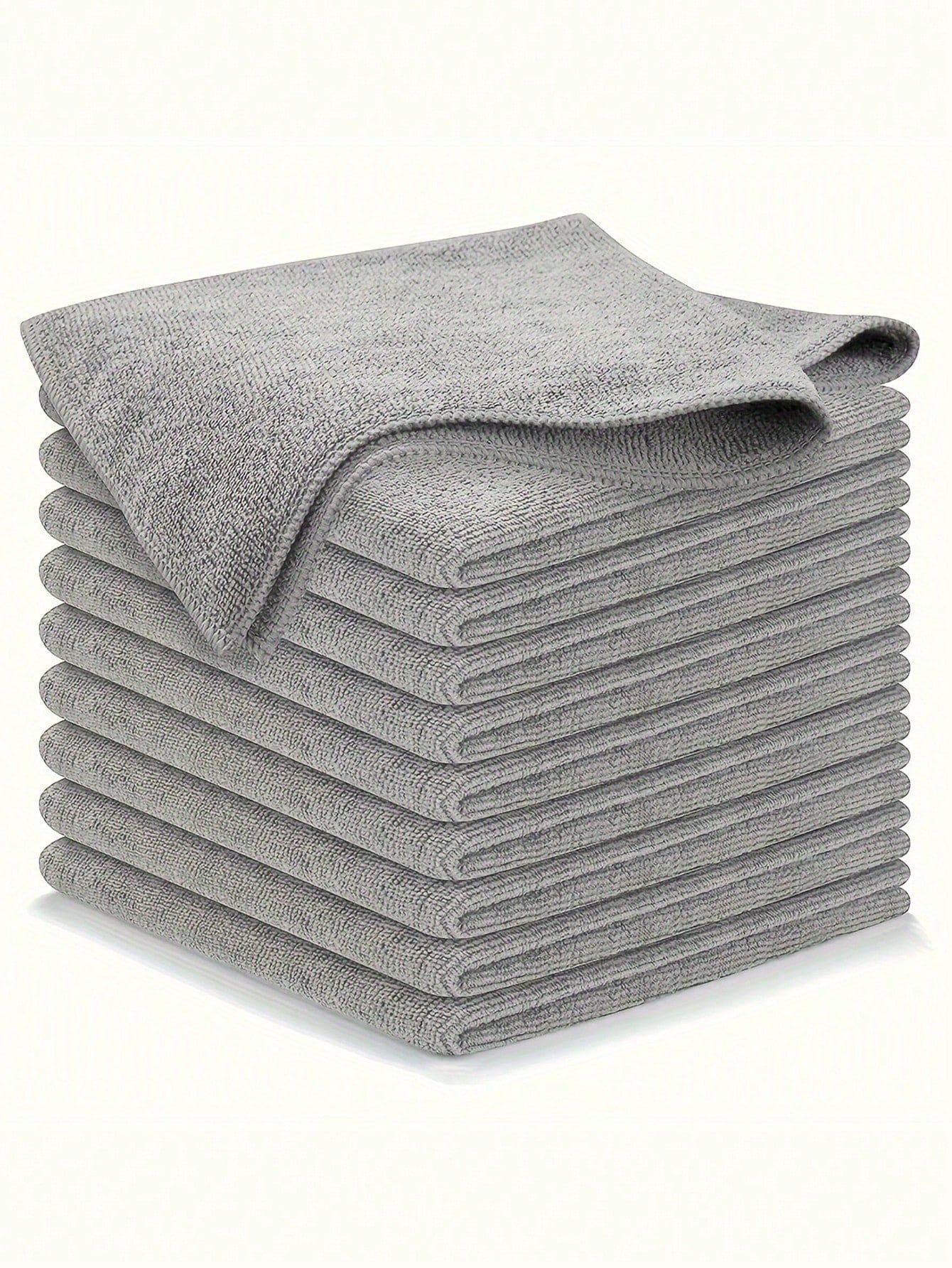 1/5/10Pcs Ultra-Fine Fiber Cleaning Cloth Set - Absorbent, Soft & Stain-Removing for Kitchen, Bathroom & Car