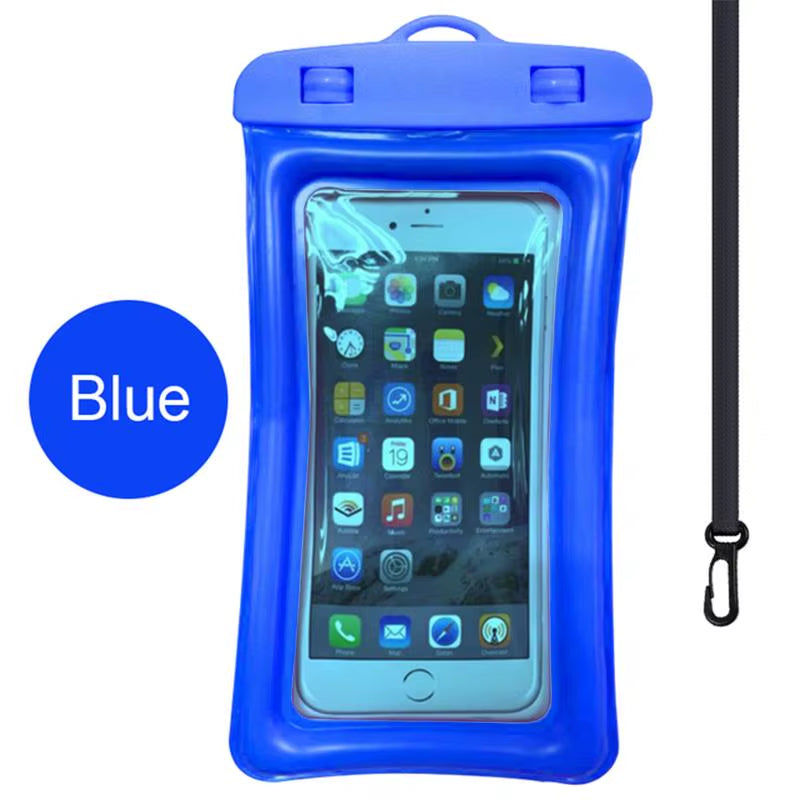 Floating Airbag Waterproof Outdoor Swimming Bag Phone Case for Iphone Samsung Xiaomi Redmi Huawei Phones Bag Protector Cover