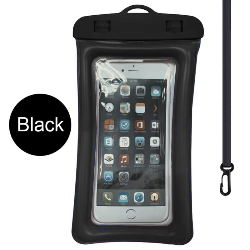 Floating Airbag Waterproof Outdoor Swimming Bag Phone Case for Iphone Samsung Xiaomi Redmi Huawei Phones Bag Protector Cover