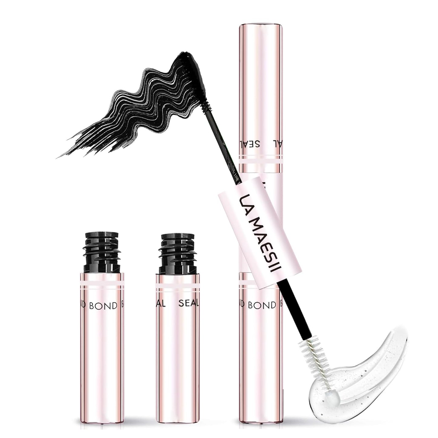 Lash Cluster Bond and Seal Waterproof Glue for Eyelash Clusters 10Ml 2-In-1 Home Use Strong Hold 72H
