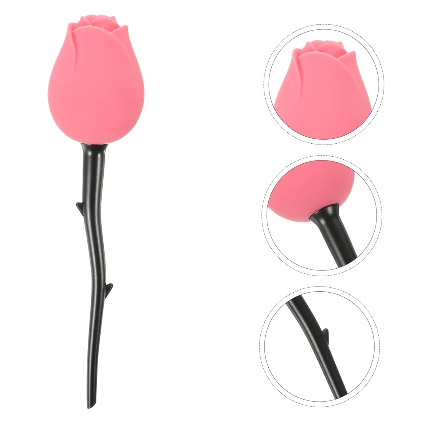 Rose Design Lidded Makeup Brush for Liquid Foundation Soft Bristles for Even Application Unique Beauty Tool for Makeup for Contouring and Decoration