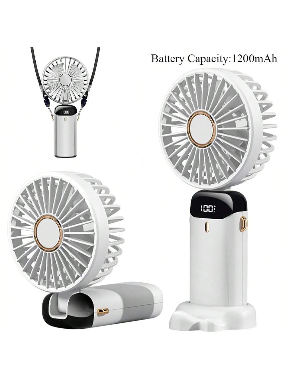 Stay Cool On-The-Go: Small Handheld USB Fan - Portable & Charging for Students & Office Desk