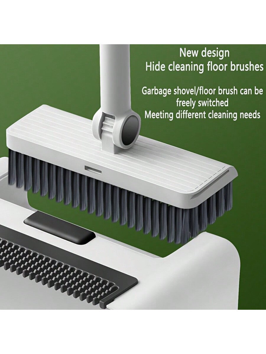 3Pc Broom Set,Upright Dust Pan Combo for Home, Kitchen, Room, Office, Lobby Floor Use without Bending,Garden Tools