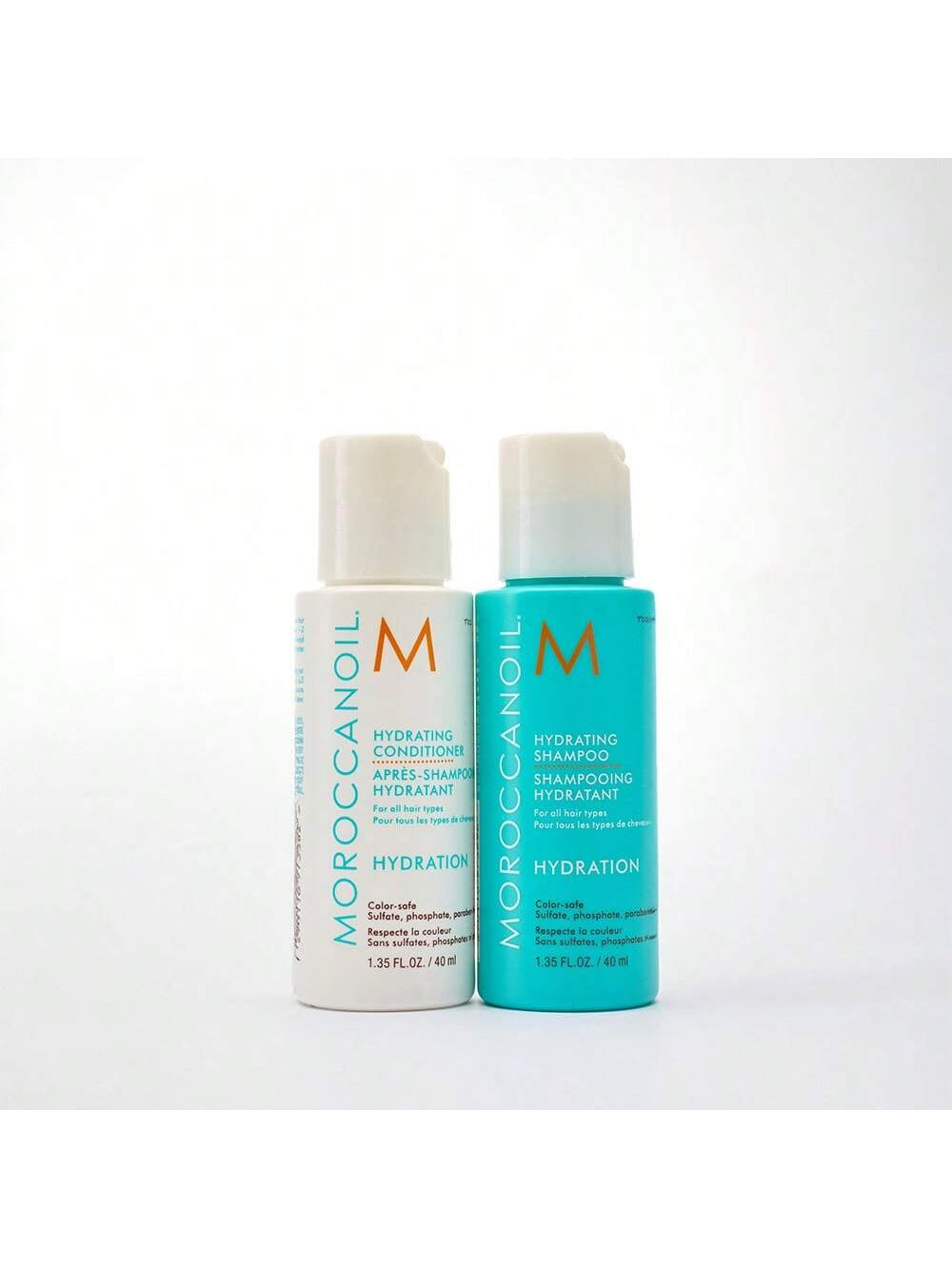 Hydrating Travel Kit (4-Piece Set) - with Shampoo, Conditioner, Treatment Oil & Hand Cream for Dry Hair- Mini Size