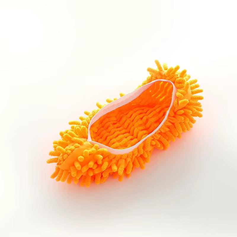 Dust Cleaner Grazing Slippers Chenille Dust Mop Slippers Lazy Shoes Cover Chenille Duster Cloth Bathroom Floor Cleaning Slipper