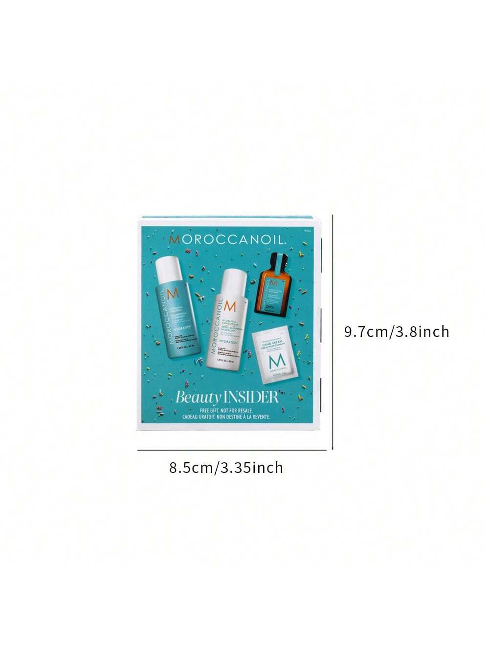 Hydrating Travel Kit (4-Piece Set) - with Shampoo, Conditioner, Treatment Oil & Hand Cream for Dry Hair- Mini Size
