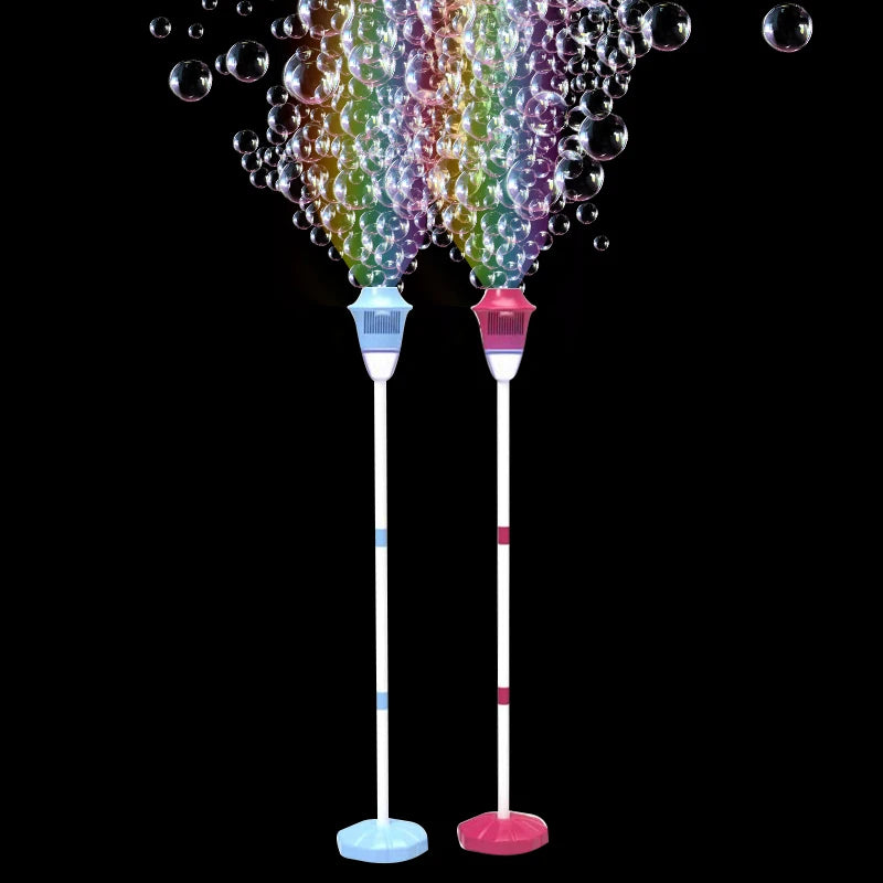 Street Light Bubble Machine Fully Automatic Bubble with Light Birthday Outdoor Wedding Party without Battery Bubble Water