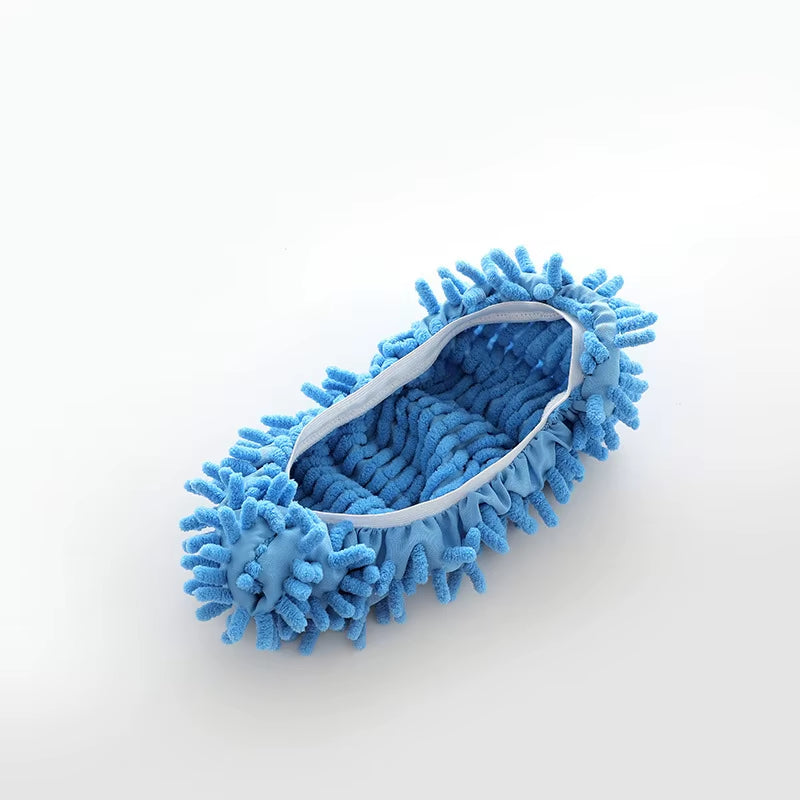 Dust Cleaner Grazing Slippers Chenille Dust Mop Slippers Lazy Shoes Cover Chenille Duster Cloth Bathroom Floor Cleaning Slipper