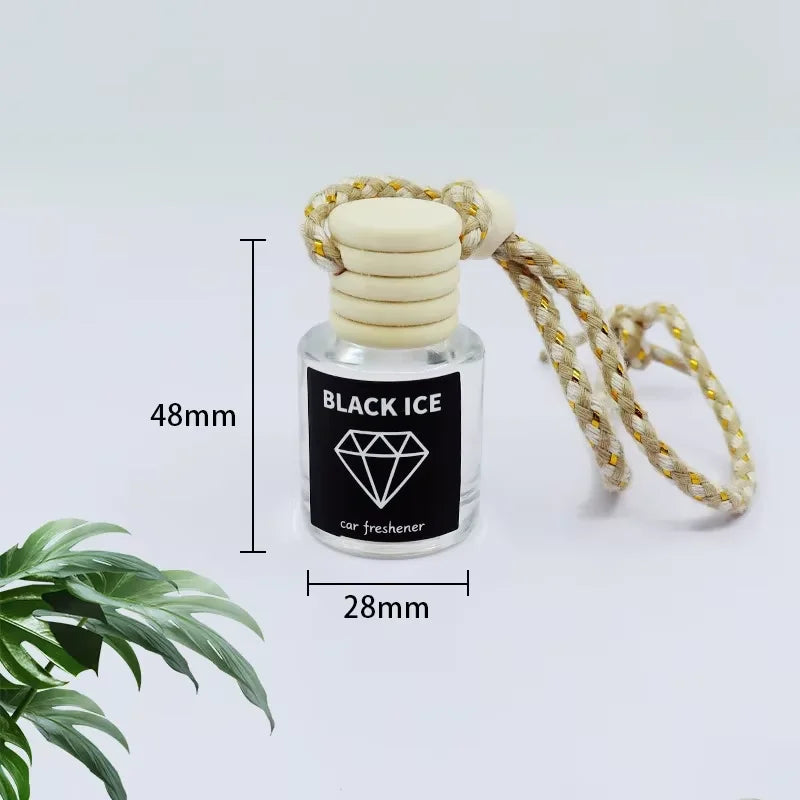 Car Perfume Pendant Air Freshener Hanging Perfume Empty Bottle Auto Interior Rearview Mirror Lace Pendant Car Decoration