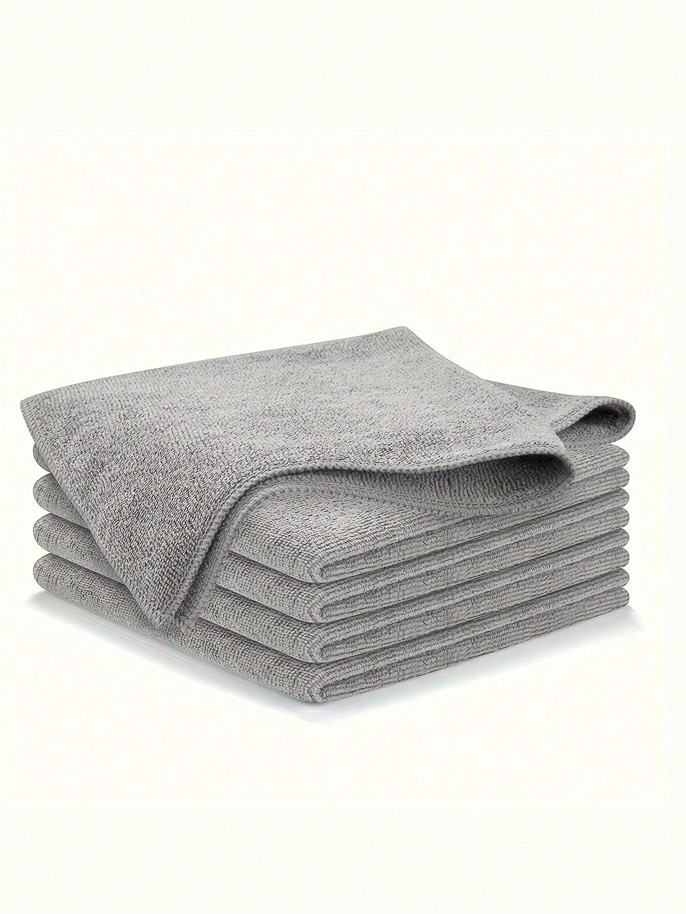 1/5/10Pcs Ultra-Fine Fiber Cleaning Cloth Set - Absorbent, Soft & Stain-Removing for Kitchen, Bathroom & Car
