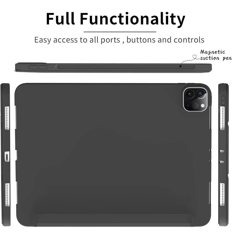 For Funda Mi Pad 8 7 6 Pro 5 11.2 Case Redmi Pad SE 11 10.6 8.7 12.1 Auto Wake up & Sleep Silicone Cover Support Charging