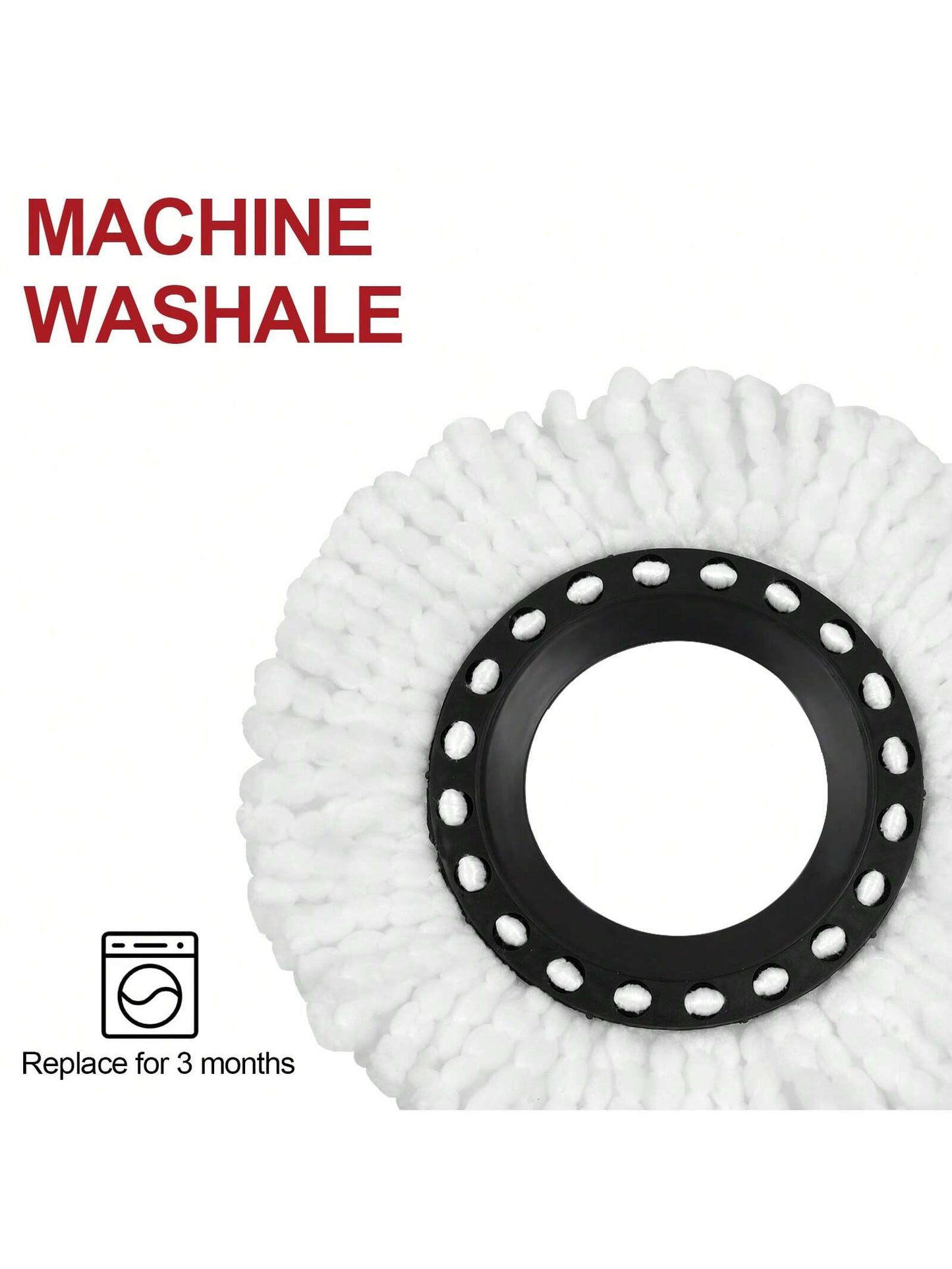 Spin Mop and Bucket with Wringer Set, 360° Spinning Mop and Bucket System with 3 Replacement Mop Heads