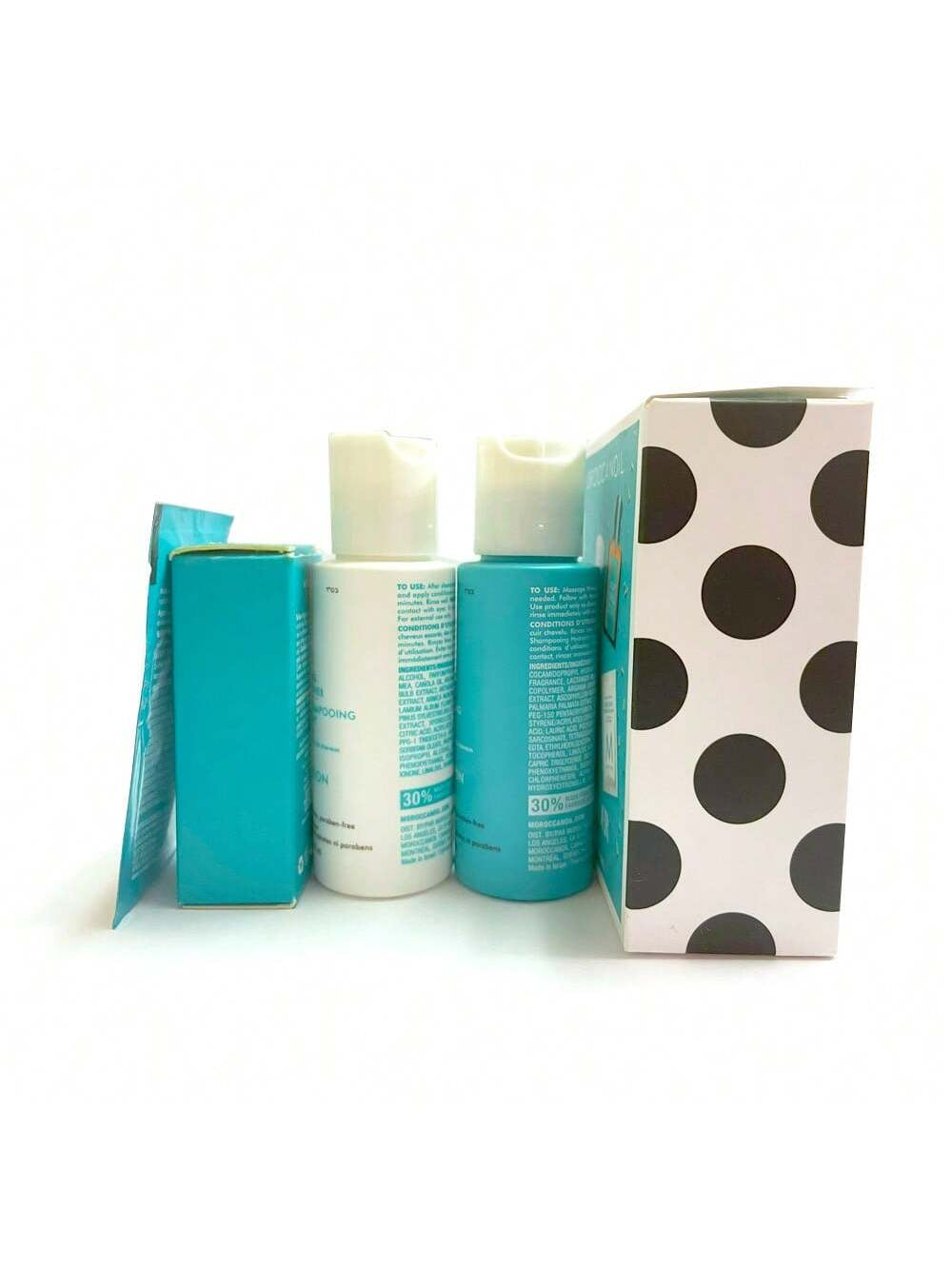 Hydrating Travel Kit (4-Piece Set) - with Shampoo, Conditioner, Treatment Oil & Hand Cream for Dry Hair- Mini Size