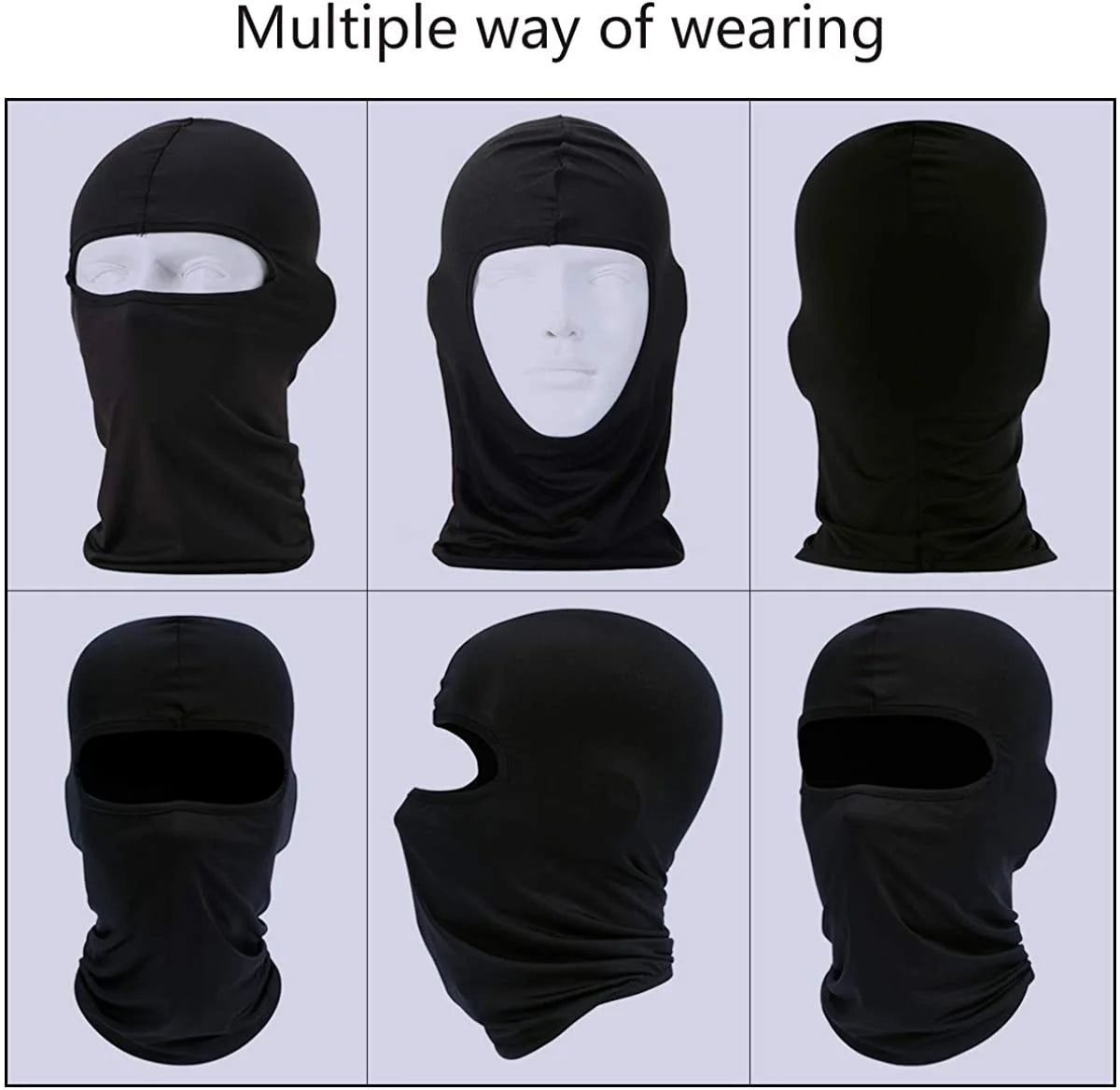 UV Sun Balaclava Full Face Mask Winter Windproof Ski Mask for Outdoor Motorcycle Cycling