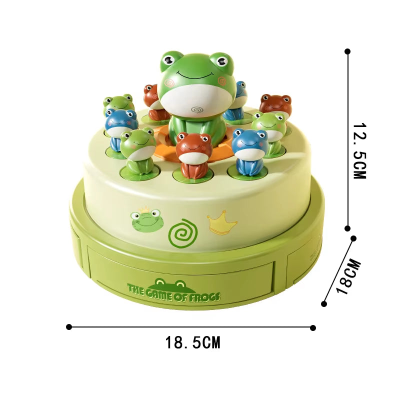 Kid Montessori Toy Launch Frog Cartoon Flying Frog Catching Funny Toy Development Sensory Interaction1 2 Players Game Puzzle Toy