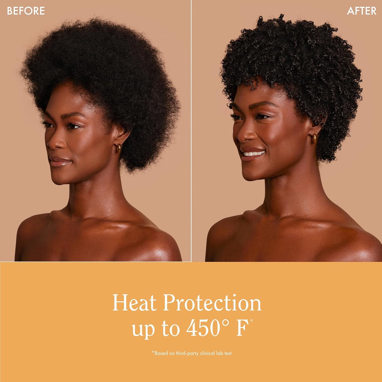 Multivitamin Leave-In Heat Protection up to 450°F – Strengthen, Repair & Add Shine to Straight, Wavy, Curly, Coily Hair Types 1A–4C – Sulfate & Paraben Free