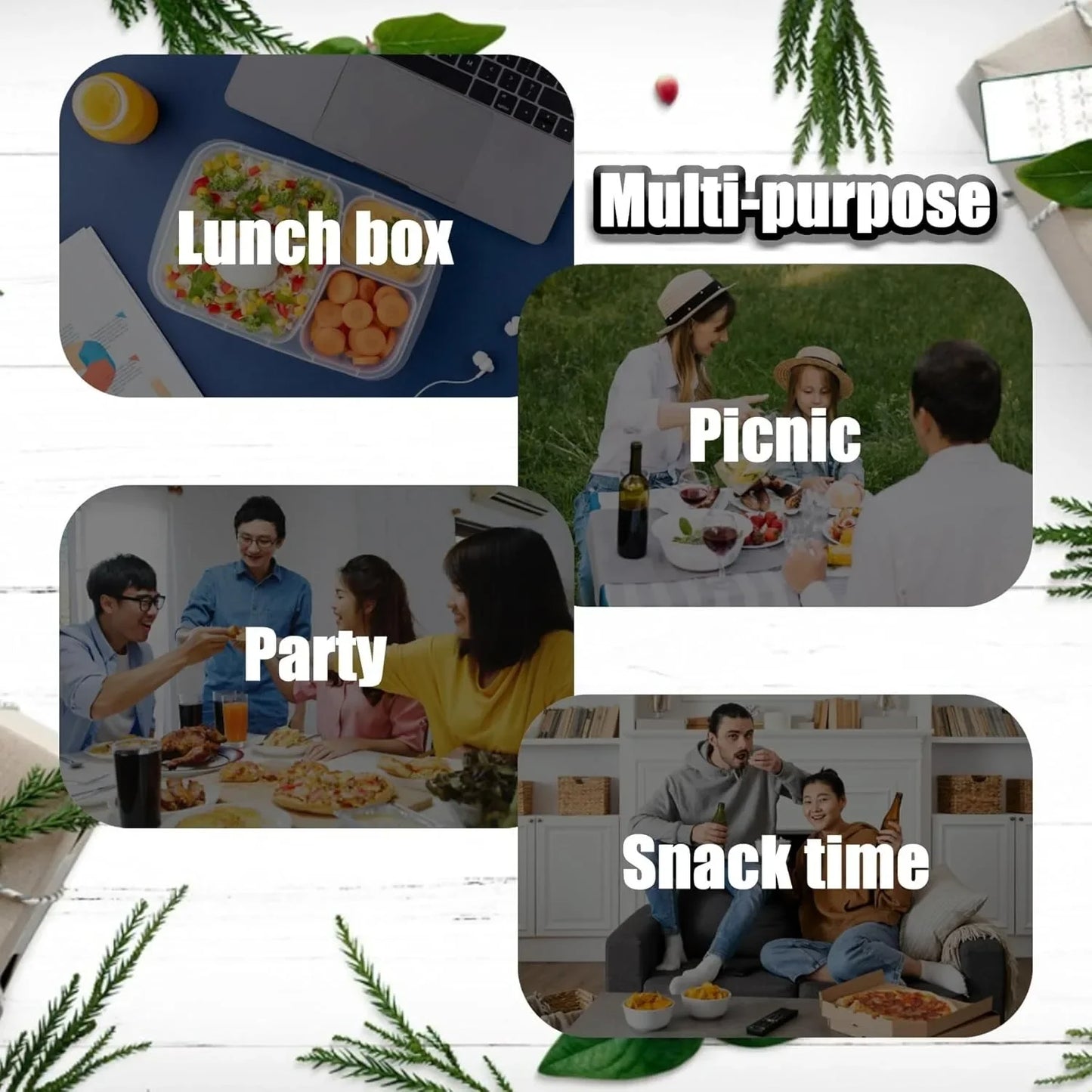 25/130Ml Double Compartment Condiment Container with Lid Snack Container for Sauce Sampling Travel Snack Reusable Seasonings Box