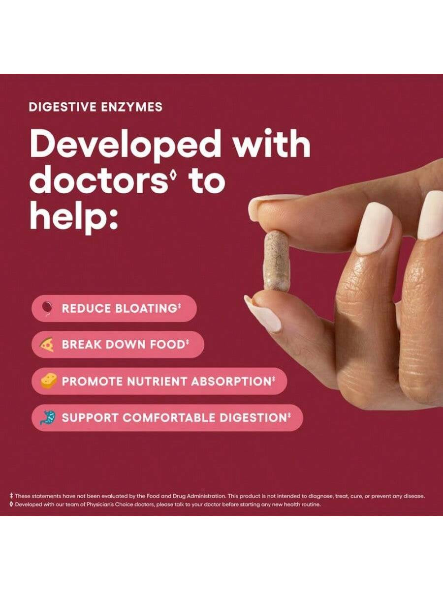 Physician'S Choice Physician'S Choice Hack Your Tummy Bundle: Digestive Enzymes & 60 Billion Probiotic - Digestion, Immune, Bloating Support, Gut Health