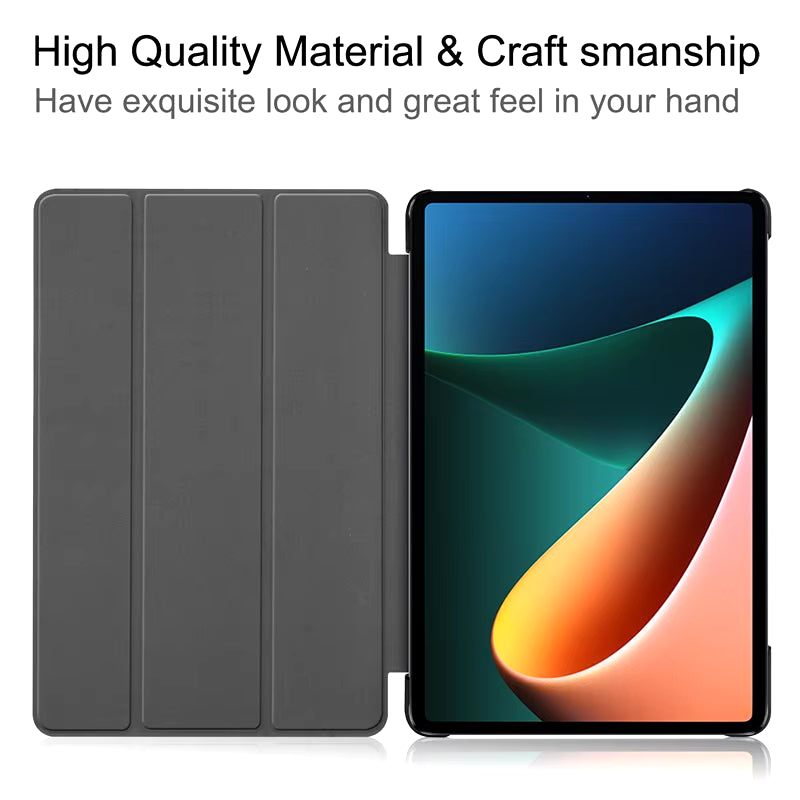 For Funda Mi Pad 8 7 6 Pro 5 11.2 Case Redmi Pad SE 11 10.6 8.7 12.1 Auto Wake up & Sleep Silicone Cover Support Charging
