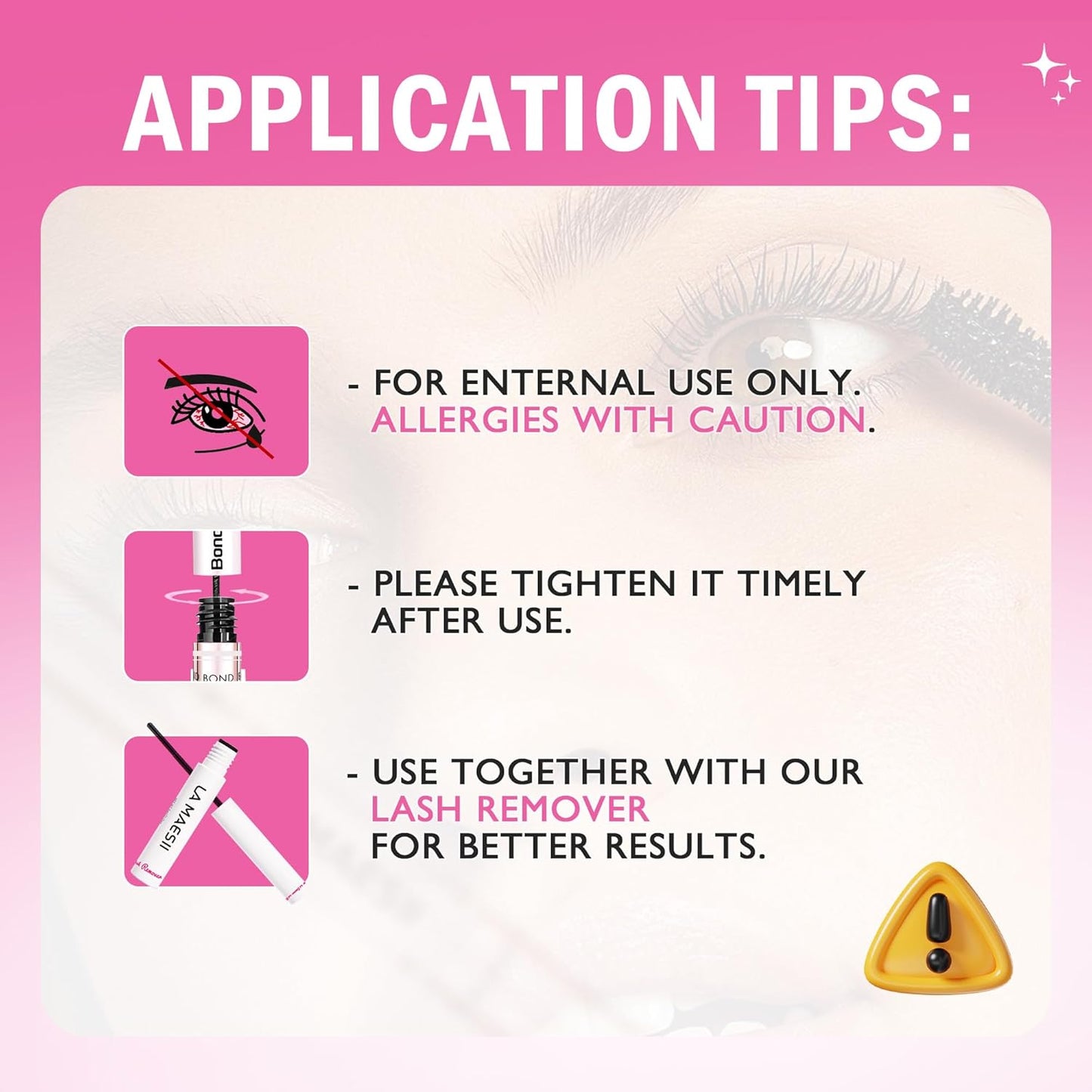 Lash Cluster Bond and Seal Waterproof Glue for Eyelash Clusters 10Ml 2-In-1 Home Use Strong Hold 72H
