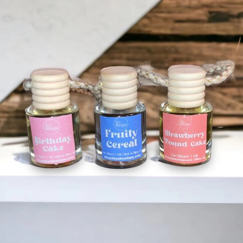 Car Perfume Pendant Air Freshener Hanging Perfume Empty Bottle Auto Interior Rearview Mirror Lace Pendant Car Decoration