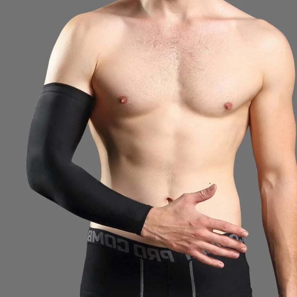 Toprunn Cooling Arm Sleeves for Men Women Outdoor UV Protection Sports Sleeves for Basketball Football Volleyball Cycling
