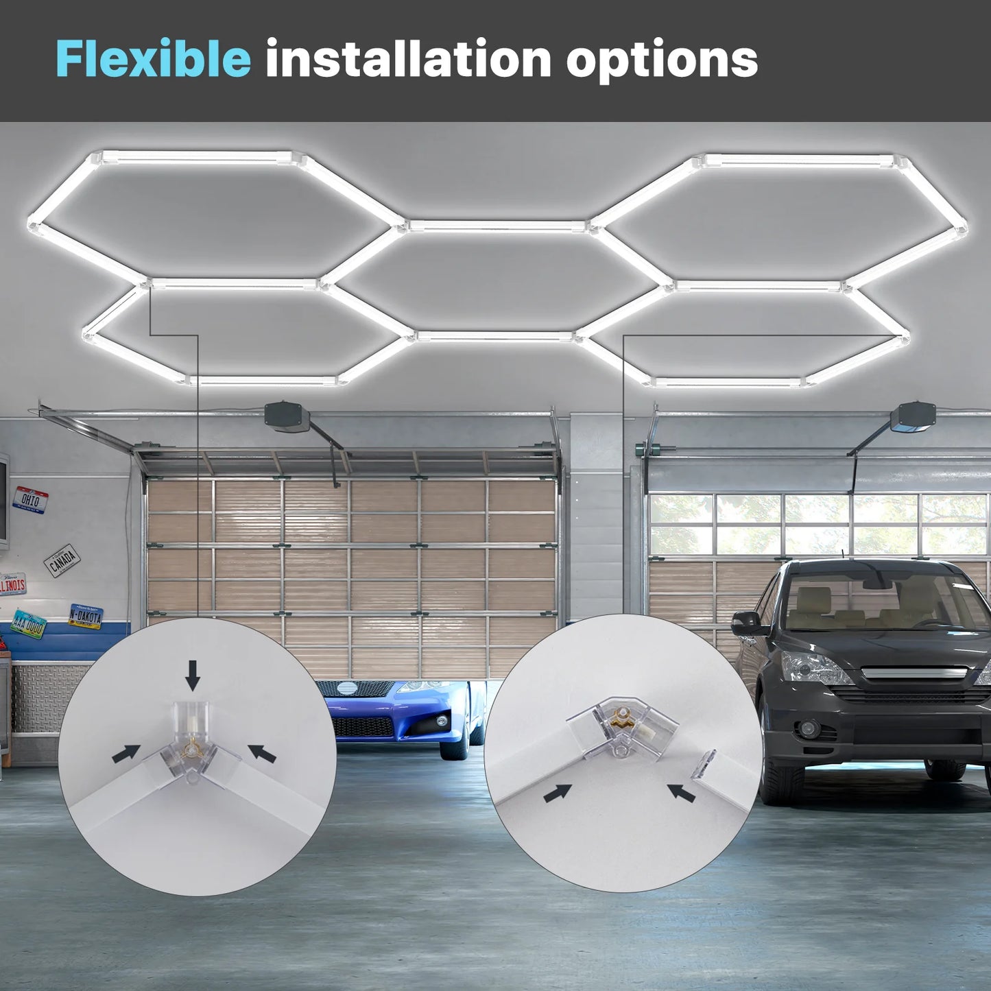 Hexagon Garage Lights Gen 2