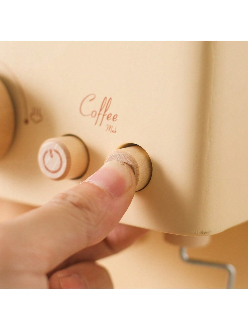 10Pc Baby Coffee Machine Toy Set Wooden Kitchen Supplies Coffee Machine Model Children Play Simulation Coffee Cake Pretend Toys