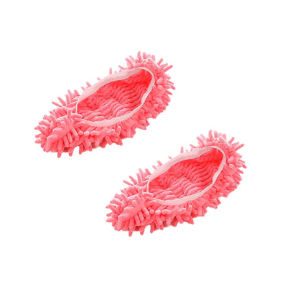 Dust Cleaner Grazing Slippers Chenille Dust Mop Slippers Lazy Shoes Cover Chenille Duster Cloth Bathroom Floor Cleaning Slipper
