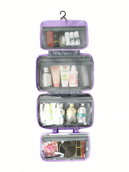 Large Hanging Hook Toiletry Bag Waterproof Folding Handbag Travel Makeup Cosmetic Razor Storage Bag for Women Makeup Bag School Supplies School Stuff for College Dorm for Studenttravel Essentials Vacation Summer Holiday Back to School Bag for School Wash Bag Travel
