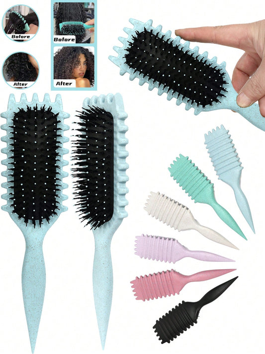 2025 New Curl Defining Brush-Curly Hair Brush Define Styling Brush for Curly Hair, Curl Brush for Curly Hair Wet, Shaping & Defining Curls for Women Boy Valentine Heart Valentine