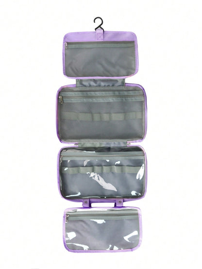 Large Hanging Hook Toiletry Bag Waterproof Folding Handbag Travel Makeup Cosmetic Razor Storage Bag for Women Makeup Bag School Supplies School Stuff for College Dorm for Studenttravel Essentials Vacation Summer Holiday Back to School Bag for School Wash Bag Travel