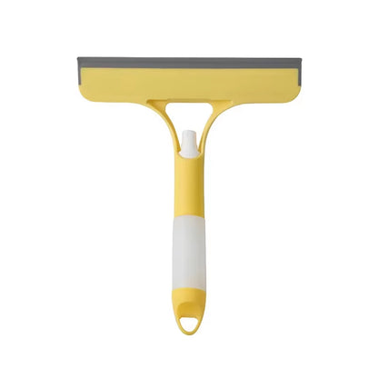 3 in 1 Window Cleaning Squeegee Multi Function Glass Mirror Wiper with Spray Bottle Microfiber Scrub Household Car Cleaner Tools