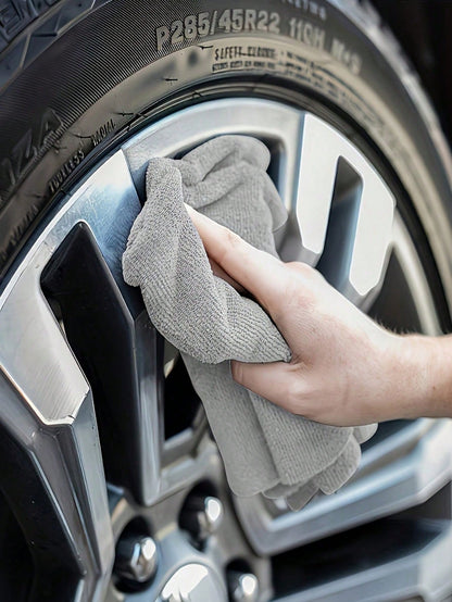 1/5/10Pcs Ultra-Fine Fiber Cleaning Cloth Set - Absorbent, Soft & Stain-Removing for Kitchen, Bathroom & Car