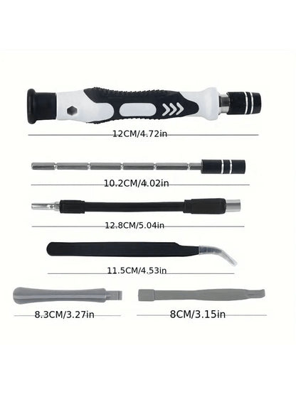 1Set 115 in 1 Precision Screwdriver Set Multi Functional Metal Tool Kit for Watch Mobile Phone Disassembly Repair and Maintenance 10X18Cm Portable Case for Easy Storage, Tools for Men