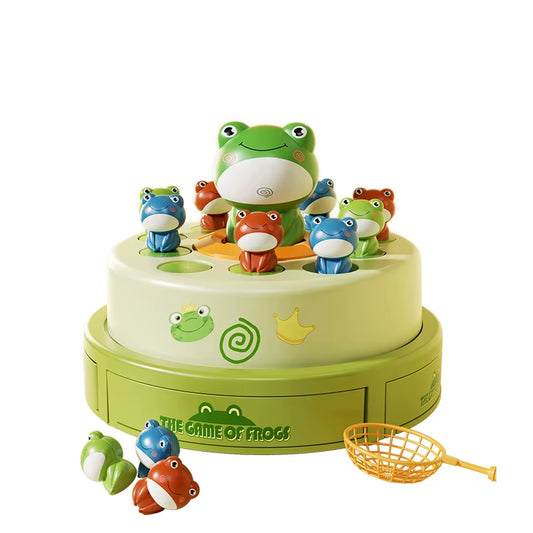 Kid Montessori Toy Launch Frog Cartoon Flying Frog Catching Funny Toy Development Sensory Interaction1 2 Players Game Puzzle Toy