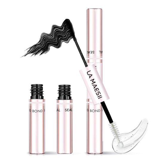 Lash Cluster Bond and Seal Waterproof Glue for Eyelash Clusters 10Ml 2-In-1 Home Use Strong Hold 72H