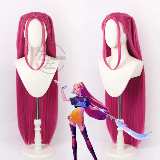 Kpop Demon Hunters Rumi Mira Zoey Cosplay Wig Synthetic Hair Halloween Carnival