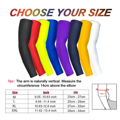 Toprunn Cooling Arm Sleeves for Men Women Outdoor UV Protection Sports Sleeves for Basketball Football Volleyball Cycling