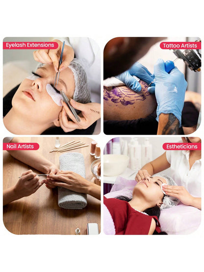 23'' LED Floor Light, Half Moon Lash Lighting: LED Lash Lamp for Eyelash - Adjustable Brightness Warm to Cool Esthetician Light for Lash Artist Tattoo-Black
