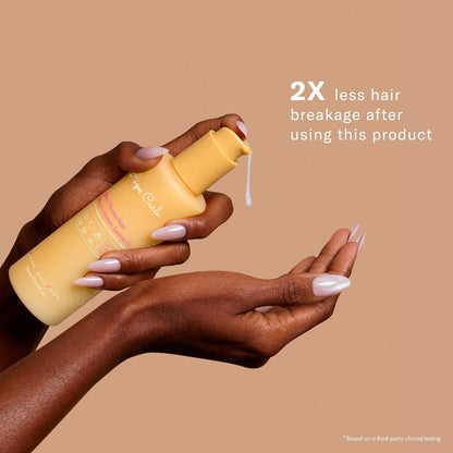 Multivitamin Leave-In Heat Protection up to 450°F – Strengthen, Repair & Add Shine to Straight, Wavy, Curly, Coily Hair Types 1A–4C – Sulfate & Paraben Free