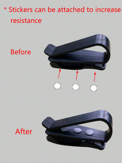 1Pc Plain Car Sun Visor Glasses Holder