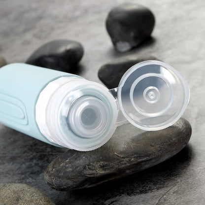 Travel Bottles for Toiletries, Tsa Approved 3Oz Travel Size Containers BPA Free Leak Proof Refillable Liquid Silicone Squeezable